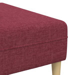 vidaXL Canapé de salon 3 Pièces Bordeaux 250 x 188 x 76 cm Polyester