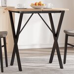 vidaXL Pieds de table à manger cadre en X 60x40x73 cm fonte