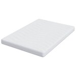 vidaXL Matelas Blanc 160 x 200 cm Tissu jacquard