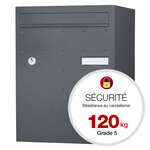 Boite à colis atout 1 porte gris anthracite