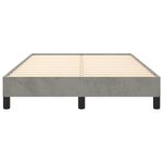 vidaXL Cadre de lit sans matelas gris clair 120x190 cm velours