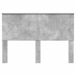 vidaXL Tête de lit Gris béton 140 cm Bois d'ingénierie