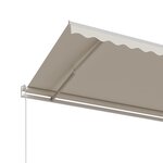 vidaXL Auvent rétractable automatique 600x350 cm Crème