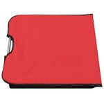 vidaXL Tapis de plage pliables 2 Pièces Acier et tissu Rouge