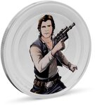 Pièce de monnaie en Argent g 31.1 (1 oz) Millésime Good and Evil HAN SOLO VS BOBA FETT