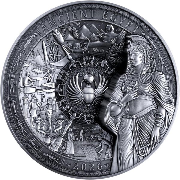 Pièce de monnaie en Argent 20 Dollars g 1000 (1 Kg) Millésime 2026 ANCIENT EGYPT (PRÉCOMMANDE)