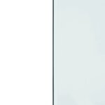 vidaXL Plaque de verre pour cheminée rectangulaire 120x50 cm