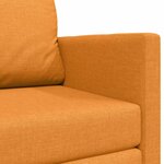vidaXL Canapé-Lit Jaune foncé 124 x 71 x 78 cm tissu