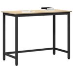 vidaXL table Chêne Sonoma 80 x 50 x 76 5 cm Bois d'ingénierie et acier