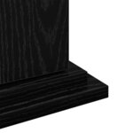 vidaXL Support d'affichage avec stockage Chêne noir 31 x 30 x 60 cm