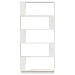 vidaXL Bibliothèque/Séparateur de pièce Blanc 80x25x163 5cm Pin massif