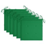 vidaXL Chaises de jardin 6 Pièces avec coussins Bois d'acacia solide