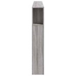 vidaXL Tête de lit à LED sonoma gris 200x18 5x103 5 cm bois ingénierie
