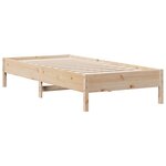 vidaXL Lit bibliothèque sans matelas 90x200 cm bois de pin massif