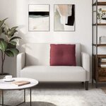 vidaXL Coussin de Dos Bordeaux 60 x 19 x 50 cm tissu