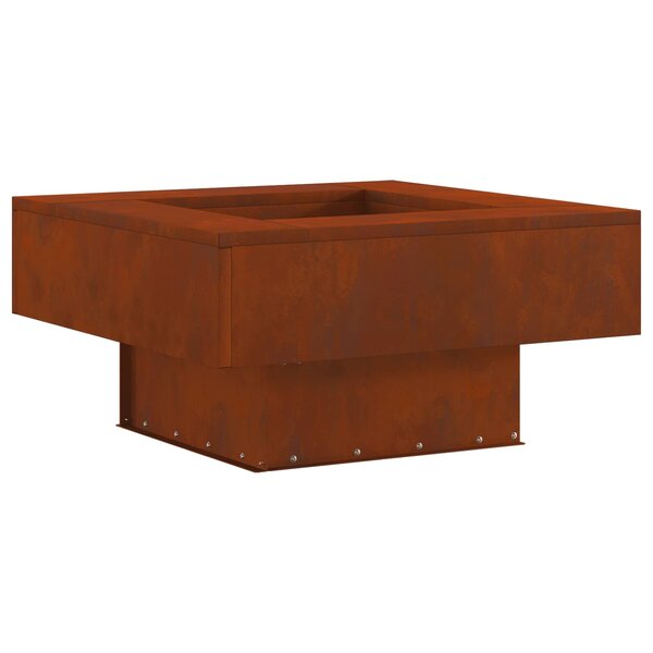 vidaXL Braise Marron 60 x 60 x 30 cm Acier patiné