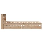 vidaXL Lit bibliothèque sans matelas 90x200 cm bois de pin massif