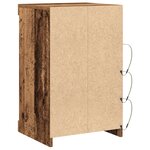 Buffet vidaXL avec lumières LED Bois ancien 41x37x67 cm