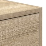 vidaXL Meuble TV chêne sonoma 100x31x25 5 cm bois d'ingénierie