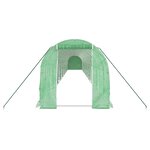 vidaXL Serre avec cadre en acier vert 36 m² 18x2x2 m