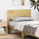 vidaXL Tête de lit 90 cm en bois massif de chêne