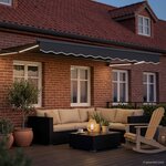 vidaXL Auvent rétractable électrique Anthracite 3 x 2 5 m