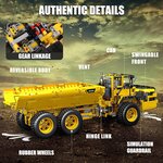 Mould King 17010 - Ensemble de jouets de construction de camion à benne basculante télécommandé