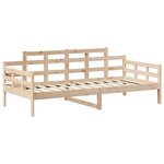 vidaXL Ensemble de lit de jour et de banc et toit 90x200 cm pin massif