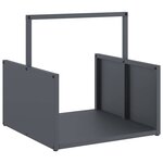 vidaXL Portant de bois chauffage anthracite 40x40x40 cm