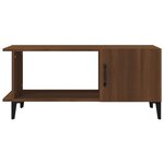 vidaXL Table basse Chêne marron 90x50x40 cm Bois d'ingénierie