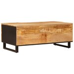 vidaXL Table basse Marron 100 x 54 x 40 cm Bois de mangue massif