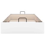 vidaXL Cadre de lit ottoman sans matelas blanc 100x200 cm similicuir