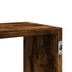 vidaXL Étagère murale chêne fumé 100x25x50 cm bois d'ingénierie