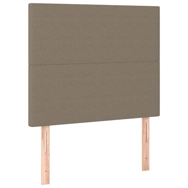vidaXL Tête de lit Taupe 80x5x118/128 cm Tissu