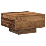 vidaXL Table Basse   Bois Ancien  55x55x31 cm  Bois Ingénierie