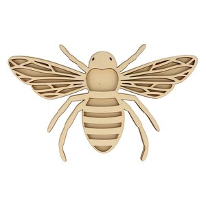 Silhouette Abeille Bois