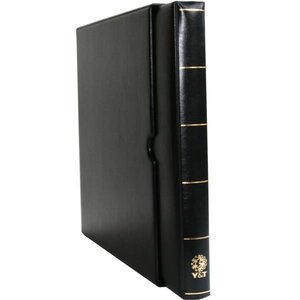 Album SUPRA : étui + reliure (Noir) - Album à anneaux pour timbres