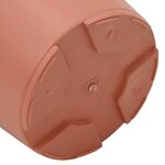vidaXL Pots de plantes 6 Pièces Rouge brique Ø 12 5 x 10 cm Plastique