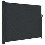 vidaXL Auvent latéral rétractable noir 160x300 cm