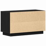 vidaXL Meuble TV Chêne noir 80 x 35 x 45 cm Bois d'ingénierie