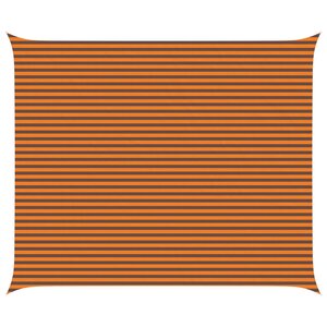 vidaXL Voile d'ombre Orange et marron 6 x 5 m 100   polyester Oxford