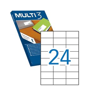 Multi3 Lot de 2400 étiquettes 70 0 x 37 0mm