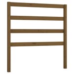vidaXL Tête de lit Marron miel 96x4x100 cm Bois massif de pin