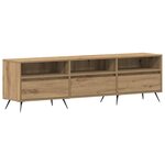 vidaXL Meuble TV chêne artisanal 150 x 30 x 44 5 cm Bois d'ingénierie