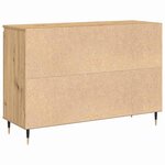 vidaXL Buffet chêne artisanal 101.5 x 35 x 70 cm Bois d'ingénierie