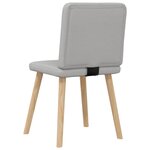 vidaXL Chaises à manger lot de 6 gris nuage tissu