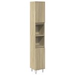 vidaXL Ensemble de meubles de salle de bain 3 Pièces chêne sonoma
