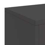 vidaXL Supports de Plantes d'Extérieur Pilier 2 Pièces Noir 24x24x75 cm Acier