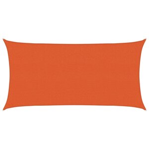 vidaXL Voile d'ombrage 160 g/m² Orange 2x3 5 m PEHD