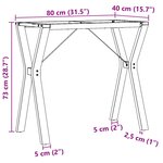 vidaXL Pieds de table à manger cadre en Y 80x40x73 cm fonte